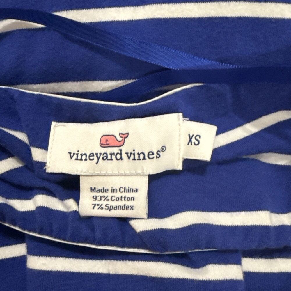 ⚓ Vineyard Vines Strapless Maxi Dress – XS Blue & White Stripe - Picture 3 of 8